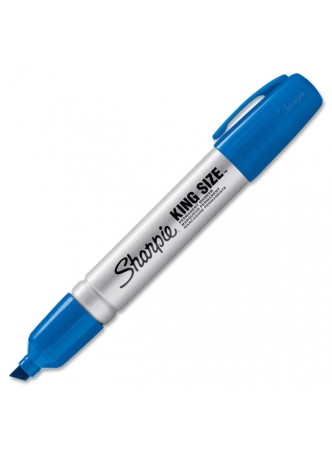 Sharpie King-Size Marker , SAN15003, Chiesel point, blue, Dozen
